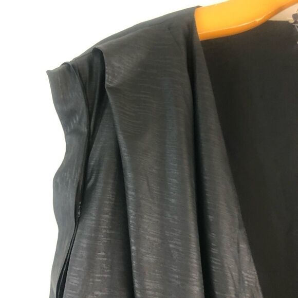 IRO metallic black Shelley sleeveless ruched dress size 3 - Picture 4 of 9